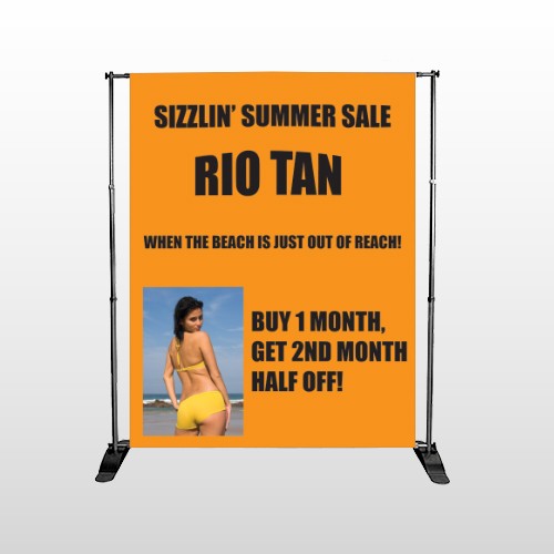 Rio Tan Beach 489 Pocket Banner Stand