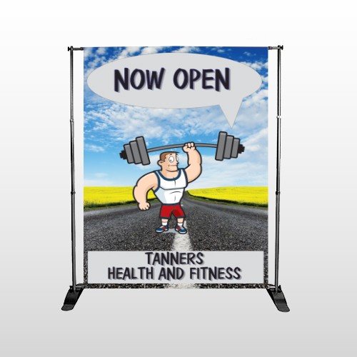 Road Workout 407 Pocket Banner Stand