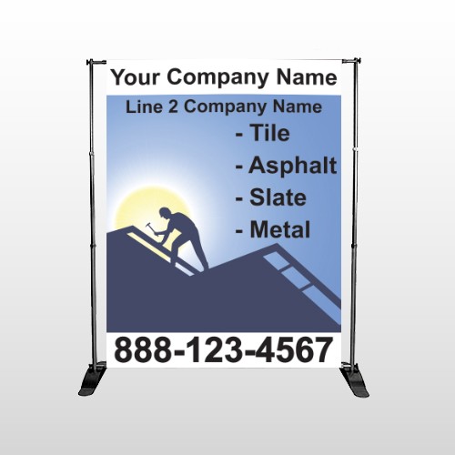 Roofing 258 Pocket Banner Stand