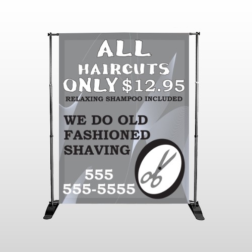 Scissor Cut 286 Pocket Banner Stand