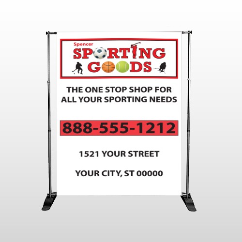 Sporting Goods 528 Pocket Banner Stand