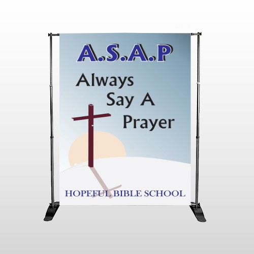Sunrise Cross 164 Pocket Banner Stand