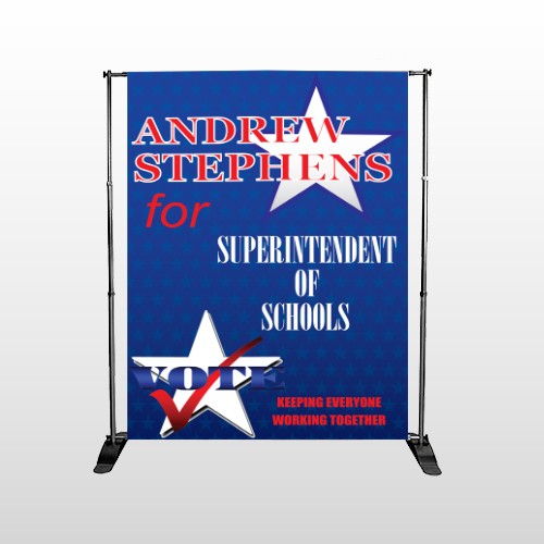Superintendent 306 Pocket Banner Stand