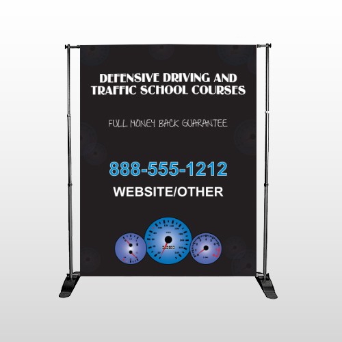 Traffic School 152 Pocket Banner Stand