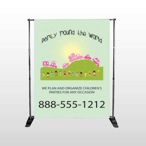World Party Plan 520 Pocket Banner Stand