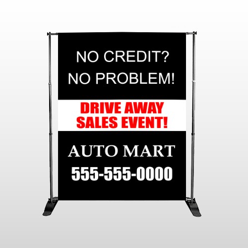 Auto Mart 114 Pocket Banner Stand