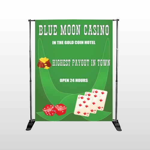 Gold Die Cards 524 Pocket Banner Stand