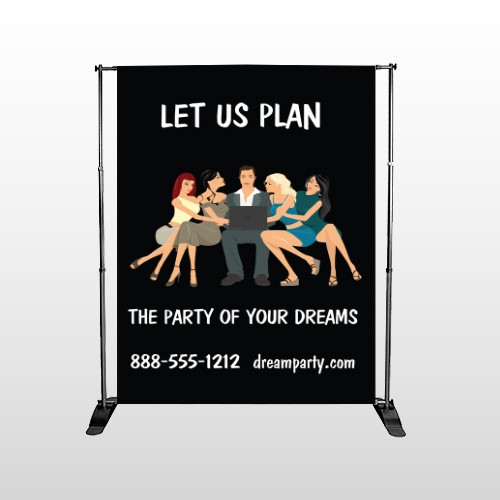 Party Planning 519 Pocket Banner Stand
