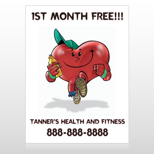 Running Heart 401 Custom Decal