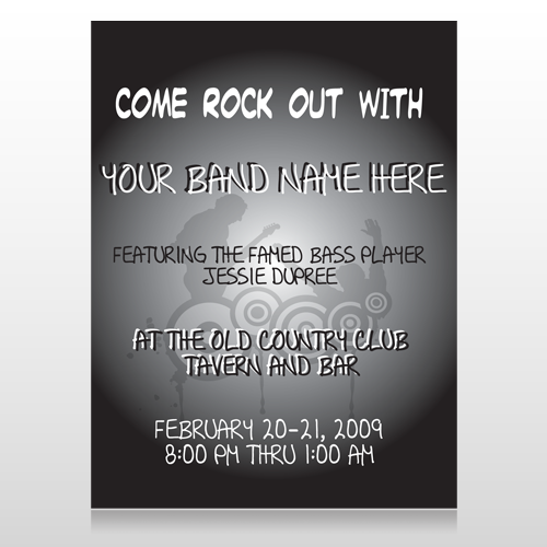 Silhouette Band 366 Custom Sign