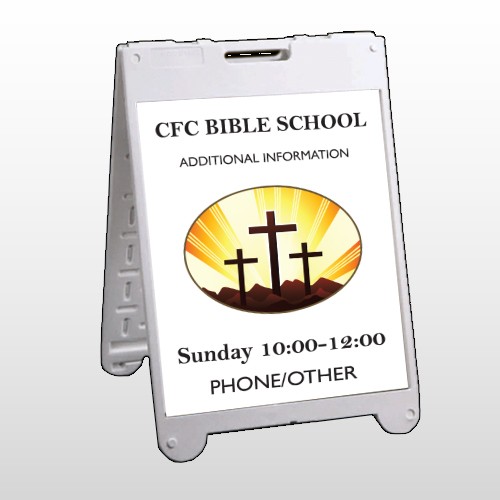 3 Crosses 149 A Frame Sign