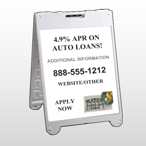 Auto Loan 155 A Frame Sign