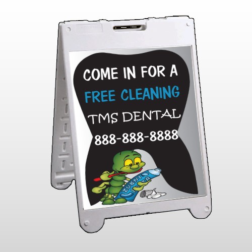 Brushing Germ 502 A Frame Sign