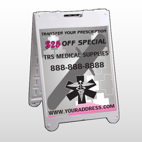 Caduceus Med 503 A-Frame Sign