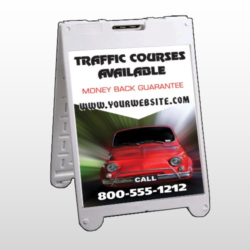 Car Traffic 153 A Frame Sign