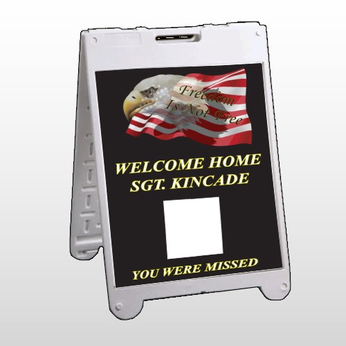 Eagle Flag 307 A Frame Sign