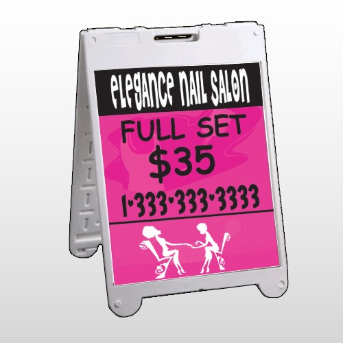Elegant Nails 643 A Frame Sign
