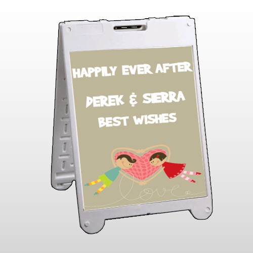 Heart Cartoon 06 A Frame Sign