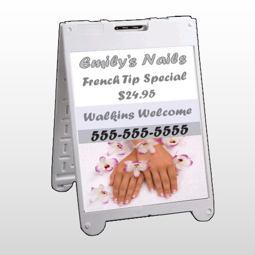 Nails 295 A Frame Sign