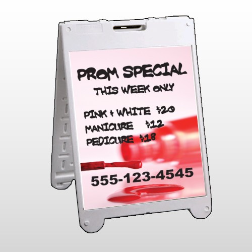 Pink Polish 486 A Frame Sign