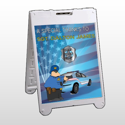 Police Thanks 429 A Frame Sign