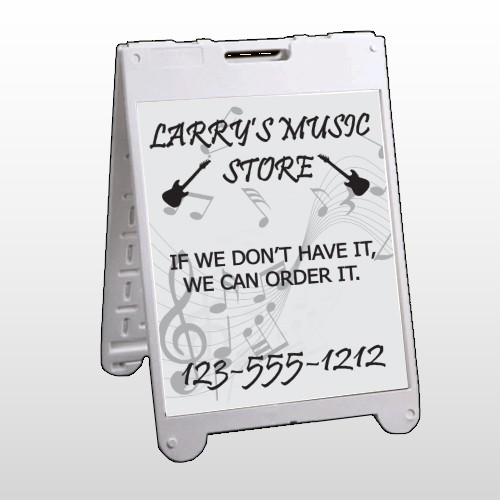 Silhouette Guitar 371 A Frame Sign