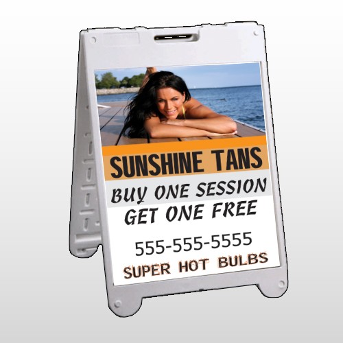Sunshine Tans 297 A Frame Sign