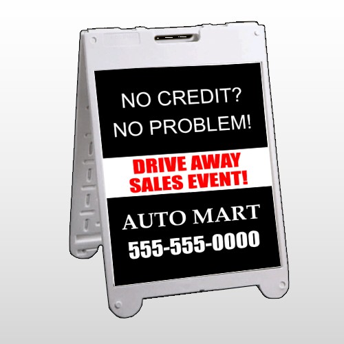 Auto Mart 114 A Frame Sign
