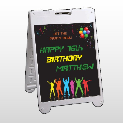 Silhouette Party 187 A Frame Sign