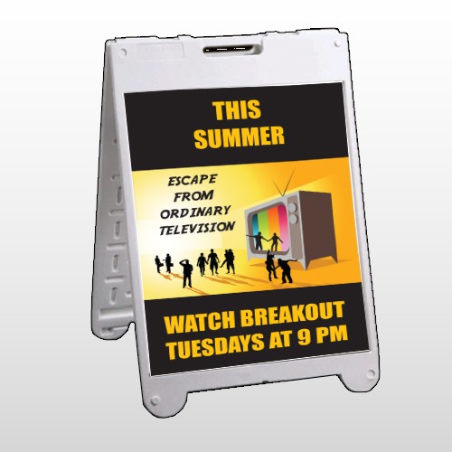 Television 525 A Frame Sign