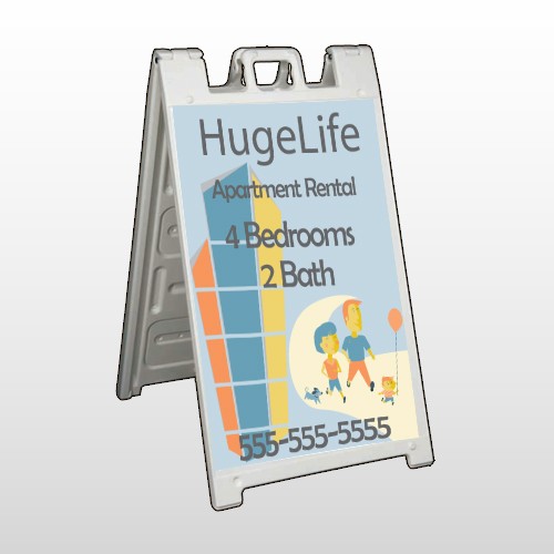 Apartment Building 29 A-Frame Sign