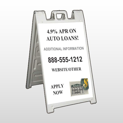 Auto Loan 155 A Frame Sign