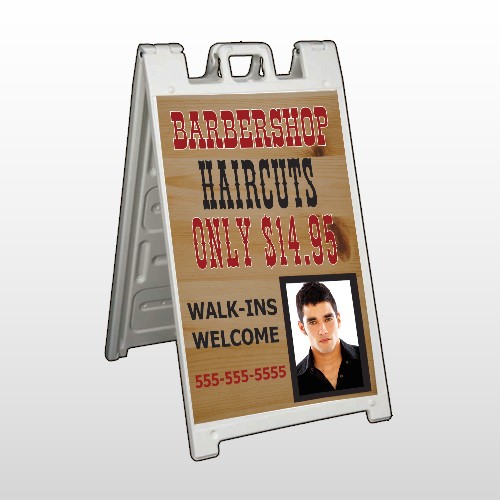 Barbershop Cuts 287 A Frame Sign