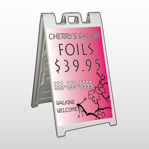 Cherry Salon 288 A Frame Sign