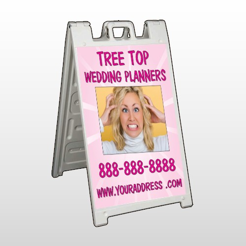 Crazy Wedding 411 A Frame Sign