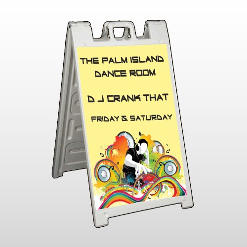 DJ Crank Night 369 A Frame Sign