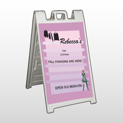 Fine Clothing 531 A Frame Sign