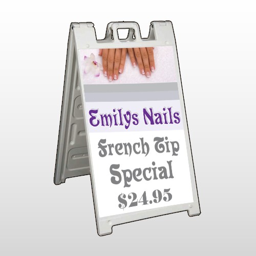 Flower Hands 295 A Frame Sign