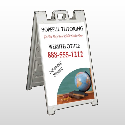 Globe Chalk 158 A Frame Sign