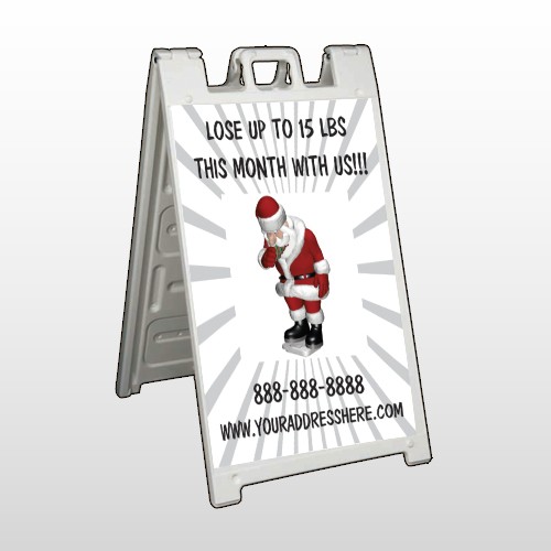 Health Santa 402 A Frame Sign