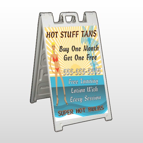 Hot Beach Tan 299 A Frame Sign