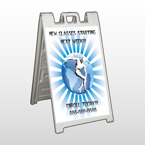 Man On Earth 406 A Frame Sign