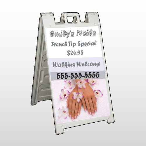 Nails 295 A Frame Sign