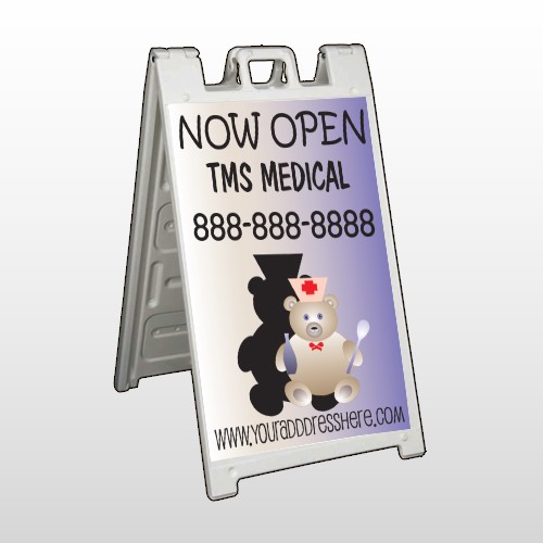 Nurse Bear 504 A-Frame Sign