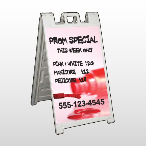 Pink Polish 486 A Frame Sign