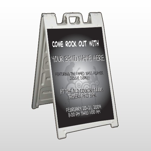 Silhouette Band 366 A Frame Sign