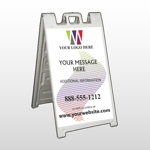 Triangles Wave 167 A Frame Sign