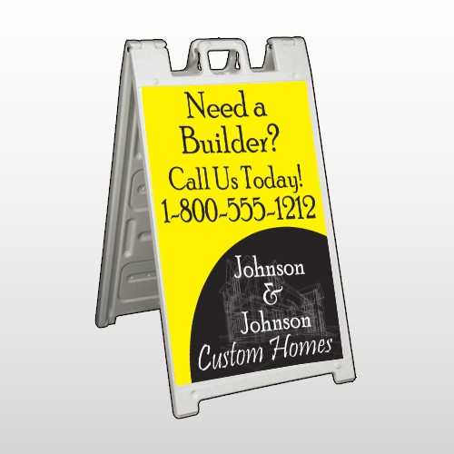 Yellow House Plan 216 A Frame Sign 