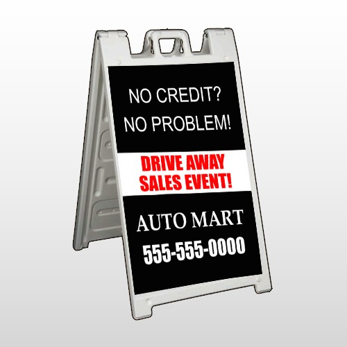 Auto Mart 114 A Frame Sign