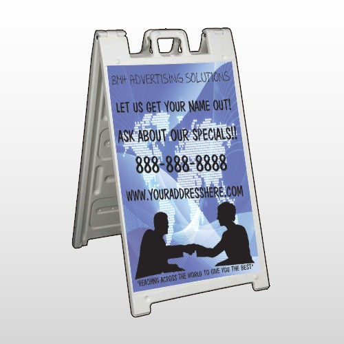 Map Silhouette 433 A Frame Sign